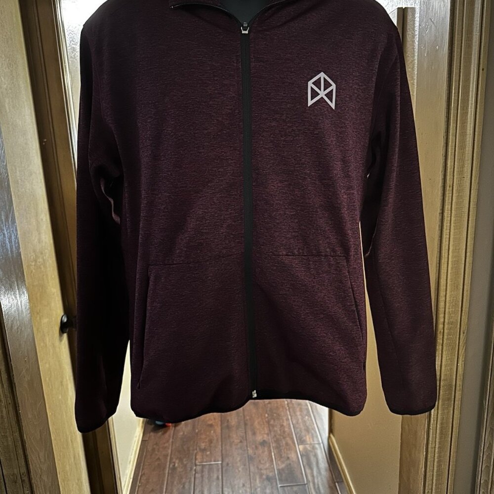 Tracksuit Set Large Maroon Men’s Bmfit Rawgear Bradley Martyn Used jacket sweatp